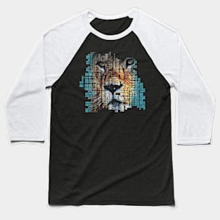 lion colorful Baseball T-Shirt